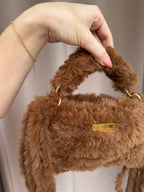 The Slouch Mini - Faux Fur Brown